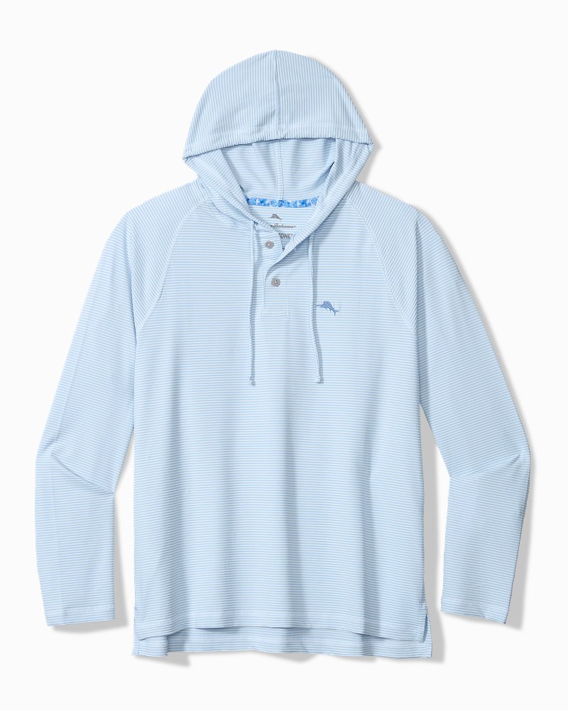 Big &amp; Tall Catch the Wave IslandZone Hoodie - Sky Blue