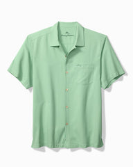 Big &amp; Tall Coastal Breeze Check IslandZone Camp Shirt - Zephyr Green
