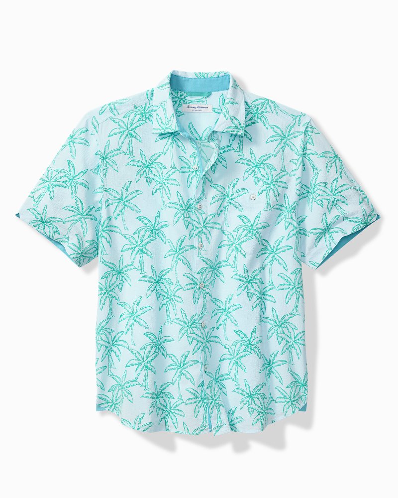 Big &amp; Tall Nova Wave Royal Palmetto Cotton-Blend Shirt - Dew Drop