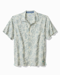 Big &amp; Tall Vinca Vines Cotton-Blend Camp Shirt - Cold Air