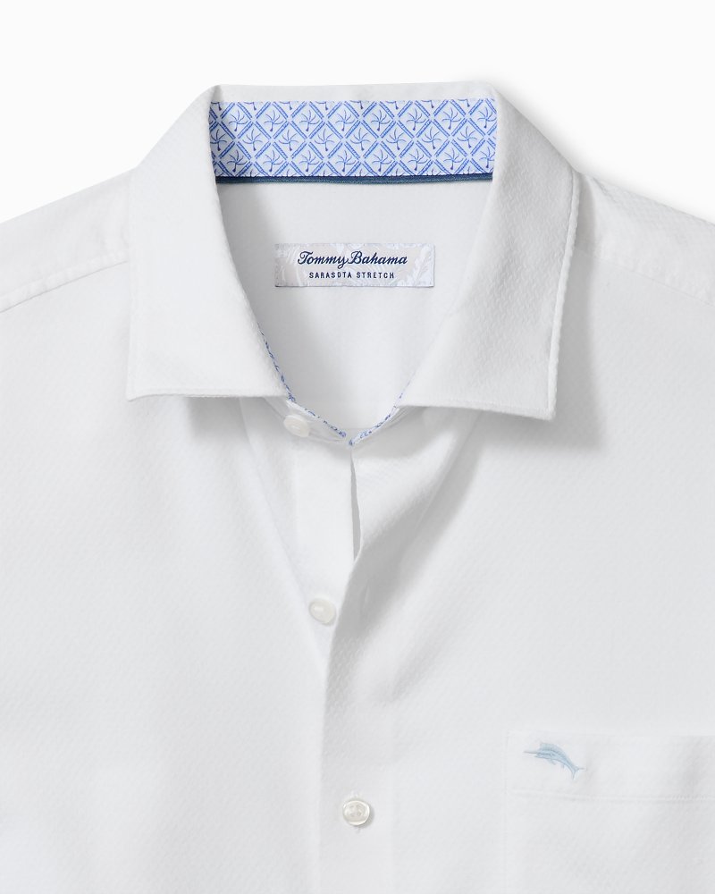 Big &amp; Tall Sarasota Stretch Ventura Coast IslandZone Shirt - White