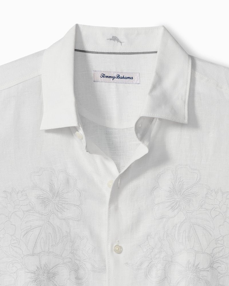 Big &amp; Tall Tide the Knot Long-Sleeve Linen Shirt - White