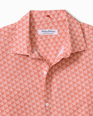 Big &amp; Tall Bahama Coast Tropic Geoscape IslandZone Shirt - Light Havana