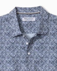 Big &amp; Tall Bahama Coast Flora Tiles IslandZone Polo - Dusk