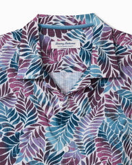Big &amp; Tall Bahama Coast Palm Mirage IslandZone Camp Shirt - Belle Blue