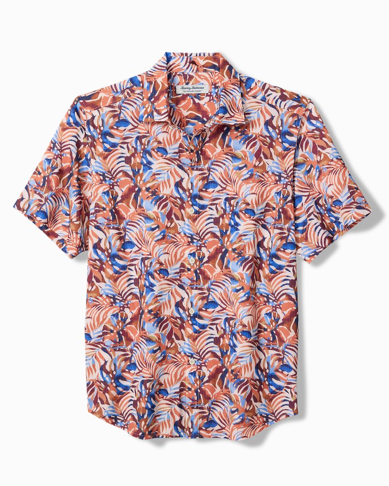 Big &amp; Tall Bahama Coast Royal Palms IslandZone Shirt - Majorca