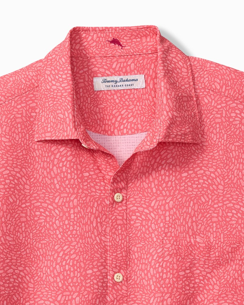 Big &amp; Tall Bahama Coast Dot Drift IslandZone Shirt - Quartz Pink
