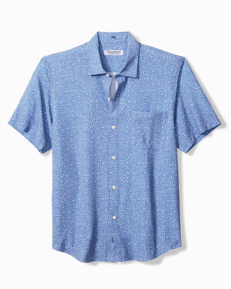 Big &amp; Tall Bahama Coast Dot Drift IslandZone Shirt - Lakewater