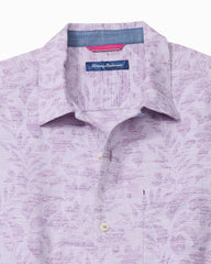 Big &amp; Tall Torres Gardens Cotton-Blend Camp Shirt - Wild Aster