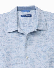 Big &amp; Tall Torres Gardens Cotton-Blend Camp Shirt - Deep Space