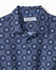 Big &amp; Tall Bahama Coast Barcelo Tiles IslandZone Polo - Eclipse