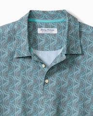 Big &amp; Tall Bahama Coast Wild Waves IslandZone Polo - Graphite Gray