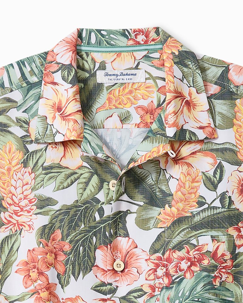 Big &amp; Tall Coastal Ease Golden Gardens IslandZone Camp Shirt - Parisian