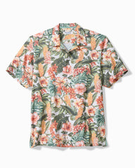 Big &amp; Tall Coastal Ease Golden Gardens IslandZone Camp Shirt - Parisian