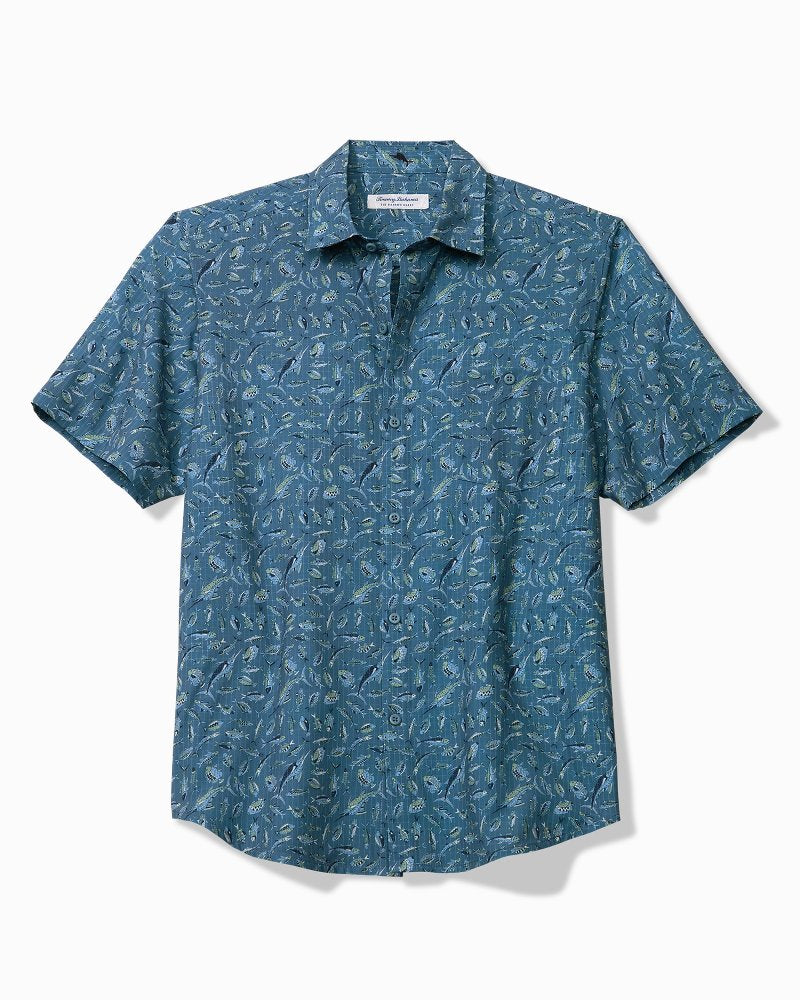 Big &amp; Tall Bahama Coast Night Schooled IslandZone Shirt - Kingfish