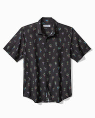 Big &amp; Tall Bahama Coast Neon Sips IslandZone Shirt - Matte Black