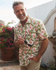 Big &amp; Tall Bahama Coast Wild Grove IslandZone Shirt - Cloud