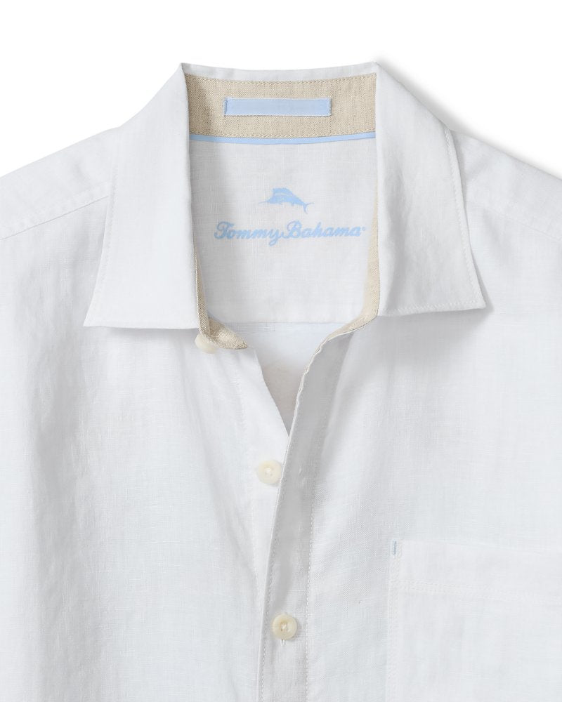 Big &amp; Tall The Marlin Bar Breezer Linen Long-Sleeve Shirt - Blue Stream