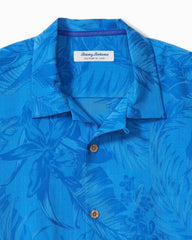 Big &amp; Tall Coastal Ease Botanic Loom IslandZone Camp Shirt - Turkish Sea