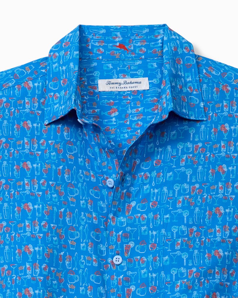 Big &amp; Tall Bahama Coast Martini Time IslandZone Shirt - Campanula