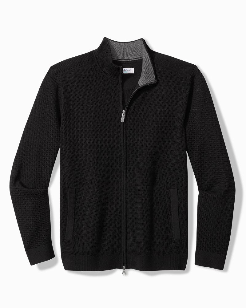 Big &amp; Tall Coolside IslandZone Full-Zip - Black