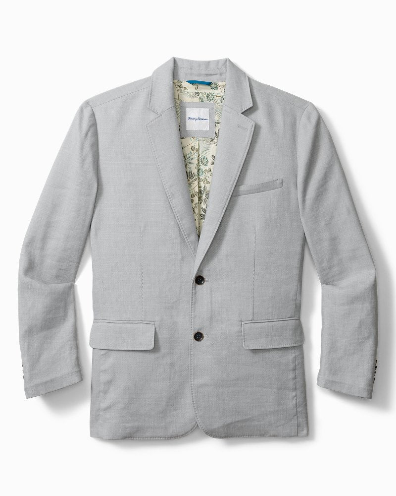 Big &amp; Tall Latigo Beach Linen-Blend Blazer - Bala Shark