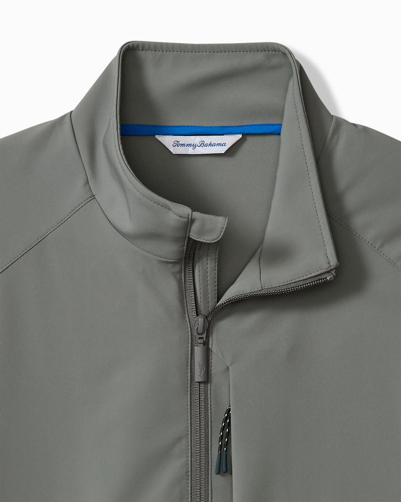 Big &amp; Tall Island Clubhouse Pro Full-Zip Performance Vest - Spa Stone