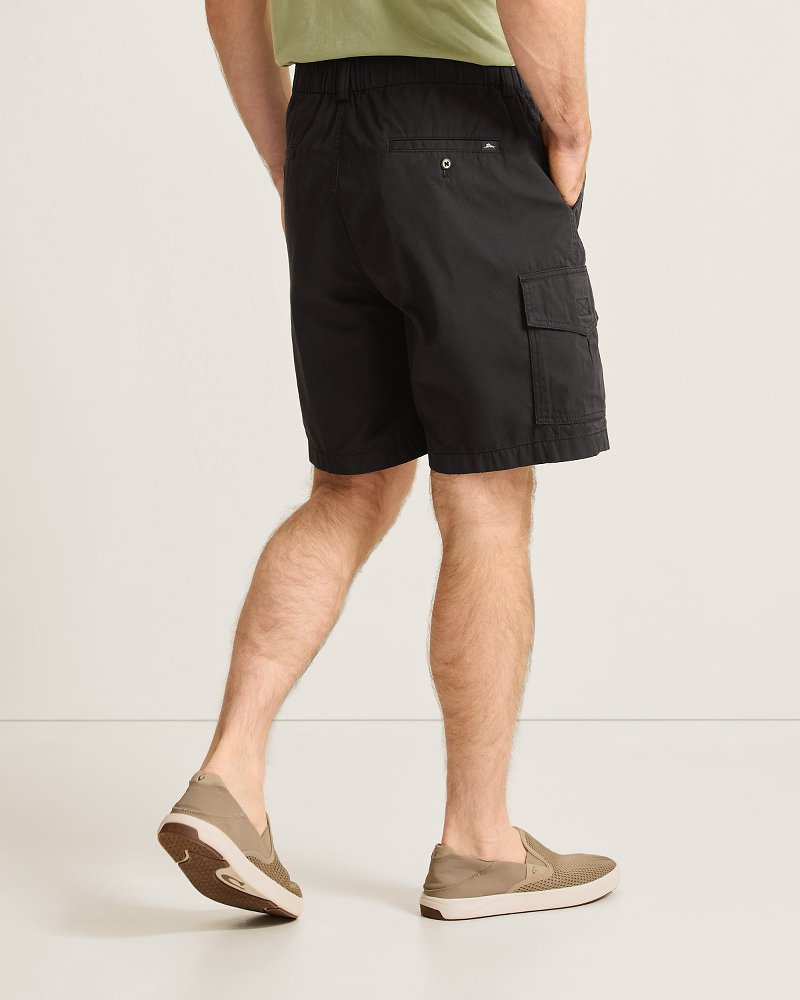 Big &amp; Tall Bahama Survivor E-Waist Cargo Shorts - Black
