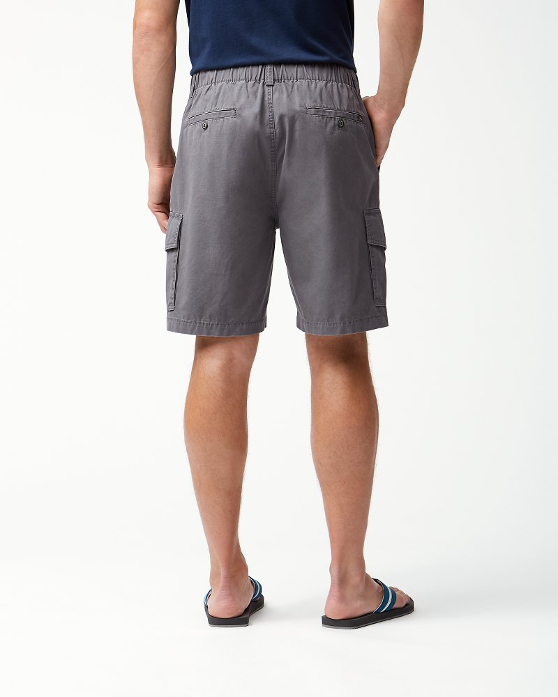 Big &amp; Tall Bahama Survivor E-Waist Cargo Shorts - Fog Grey