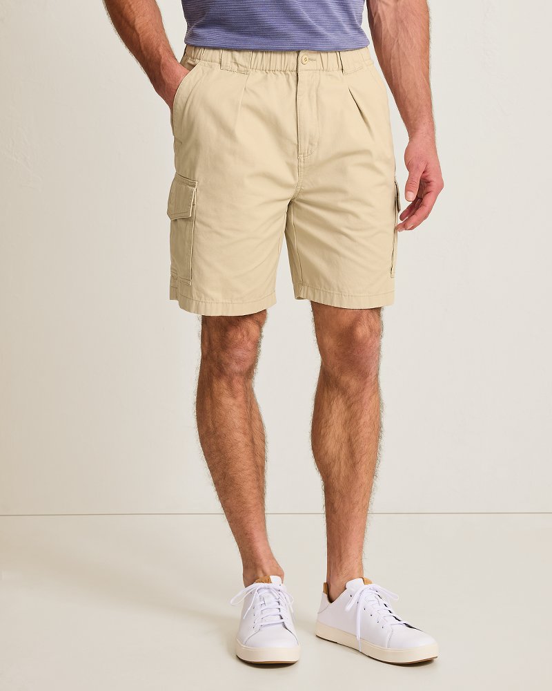 Big &amp; Tall Bahama Survivor E-Waist Cargo Shorts - Shoreline