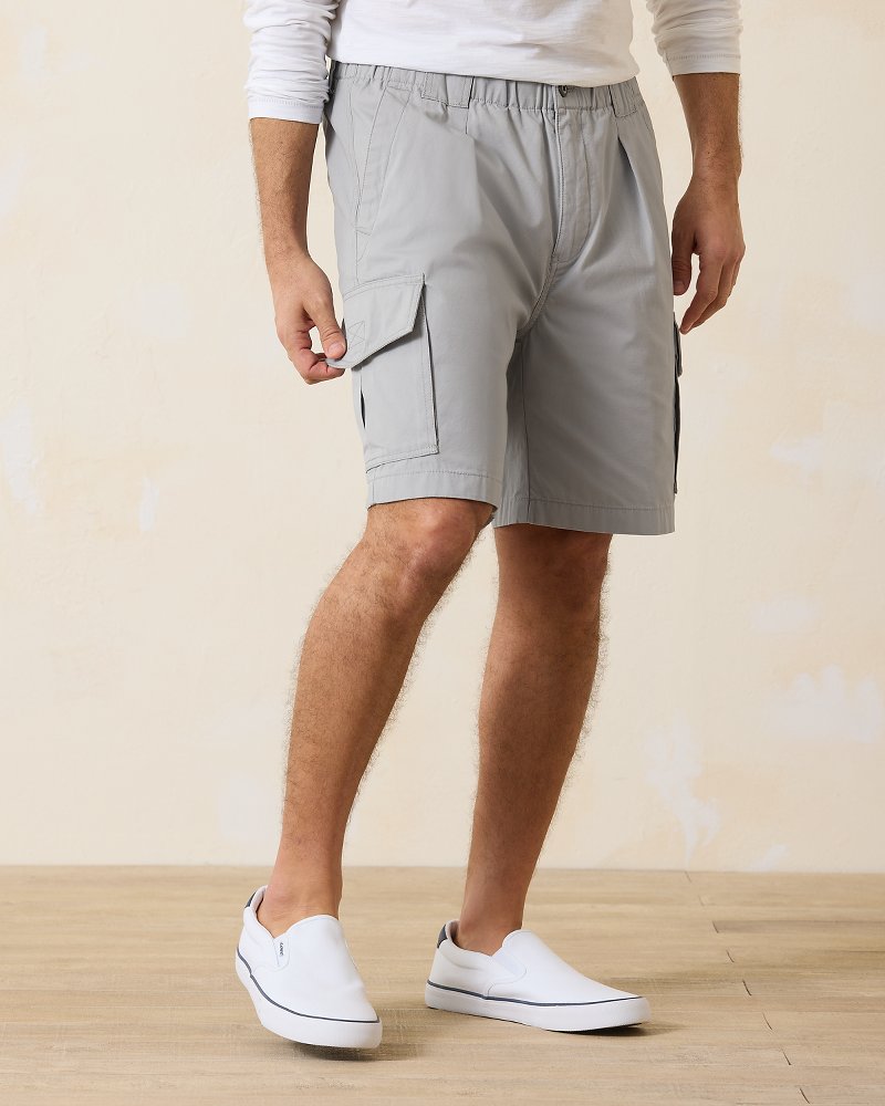Big &amp; Tall Bahama Survivor E-Waist Cargo Shorts - Dark Gravel