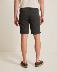 Big &amp; Tall Isla Sands Stripe Stretch-Linen Shorts - Black