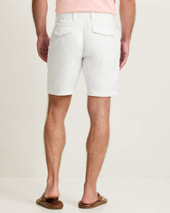 Big &amp; Tall Beach Coast Stretch-Linen Shorts - White
