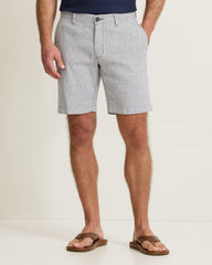 Big &amp; Tall Beach Coast Stretch-Linen Shorts - Bala Shark