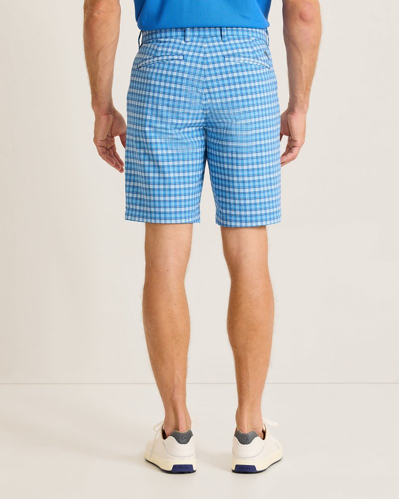 Big &amp; Tall Chip Shot Marina Check IslandZone Shorts - Continental