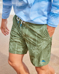 Big &amp; Tall Baja Palmero Boardshorts - Army Green
