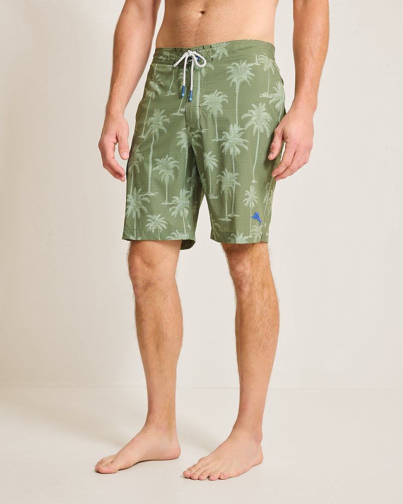 Big &amp; Tall Baja Palmero Boardshorts - Army Green