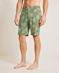 Big &amp; Tall Baja Palmero Boardshorts - Army Green