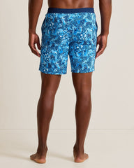 Big &amp; Tall Baja Island Mixer Boardshorts - Cobalt Haze