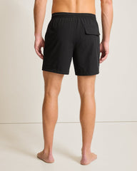 Big &amp; Tall Naples Valley Swim Trunks - Black