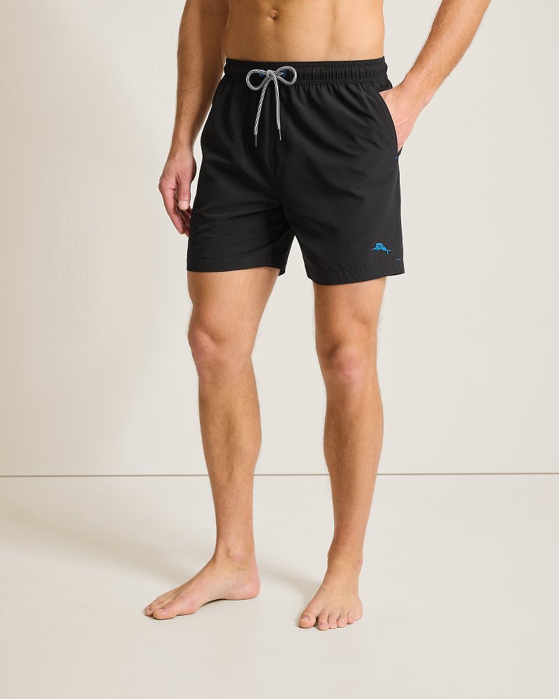 Big &amp; Tall Naples Valley Swim Trunks - Black