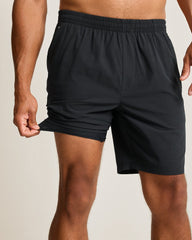Big &amp; Tall Huntington Bay E-Waist Hybrid Shorts - Black