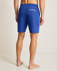 Big &amp; Tall Huntington Bay E-Waist Hybrid Shorts - Dark Cobalt