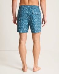 Big &amp; Tall Naples Night Schooled Swim Trunks - Kingfish