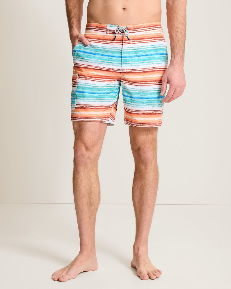 Big &amp; Tall Baja Sarape Stripe Boardshorts - Latigo Bay
