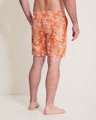 Big &amp; Tall Baja Sunset Palms Boardshorts - Dusty Orange