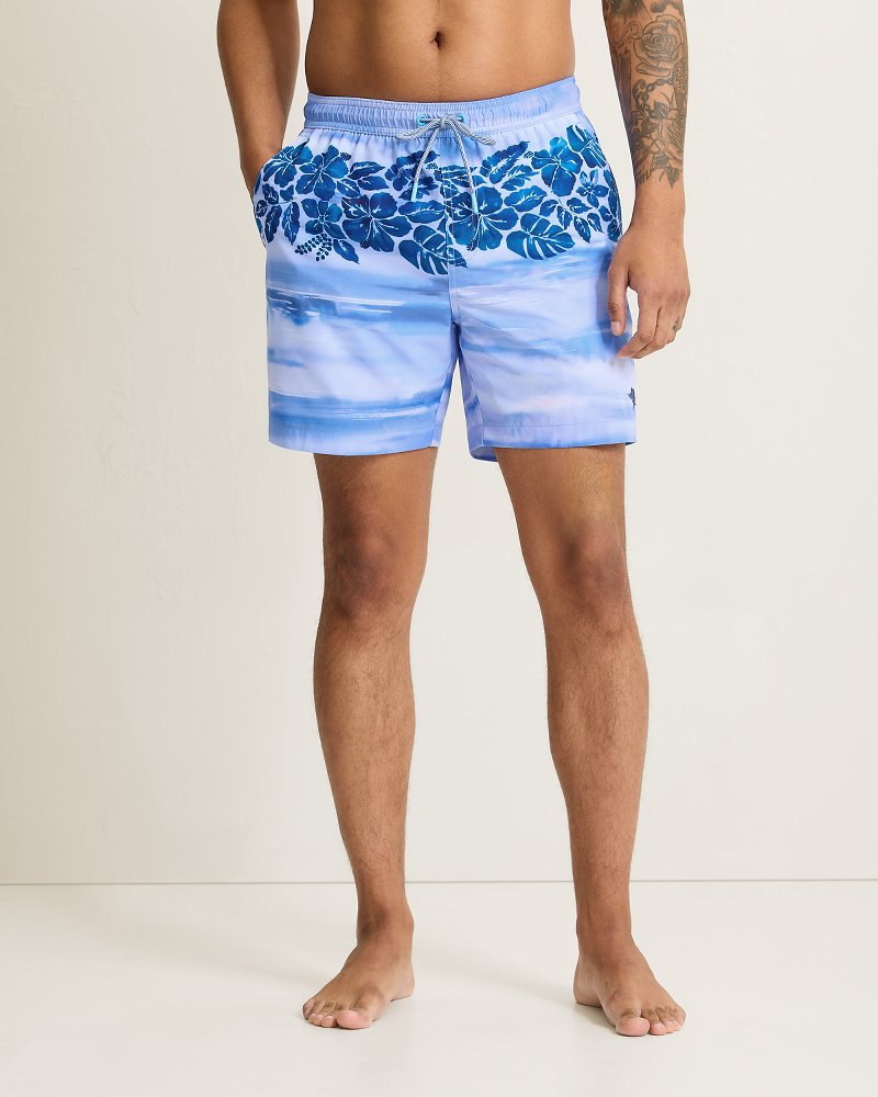 Big &amp; Tall Naples Sapphire Shores Swim Trunks - Dockside Blue