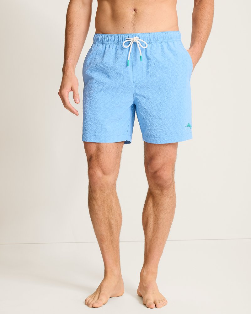 Big &amp; Tall Naples Shores Swim Trunks - Big Sky Blue