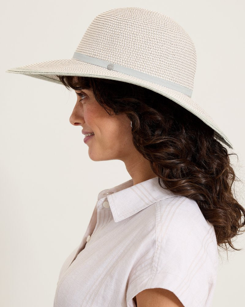 Medium Wide-Brim Dahlia Hat - Grey