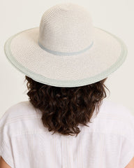 Medium Wide-Brim Dahlia Hat - Grey